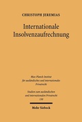 Cover: Internationale Insolvenzaufrechnung - Mohr Siebeck