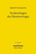 Cover: Strukturfragen des Dienstvertrages - Mohr Siebeck