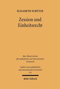 Cover: Zession und Einheitsrecht - Mohr Siebeck