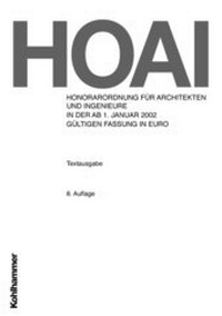 Abbildung von: HOAI Eurofassung 2002 - Kohlhammer