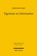 Cover: Eigentum an Information - Mohr Siebeck