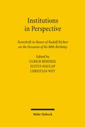 Cover: Institutions in Perspective - Mohr Siebeck