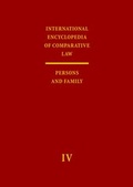 Cover: International Encyclopedia of Comparative Law. Under the Auspices... / International Encyclopedia of Comparative Law - Mohr Siebeck