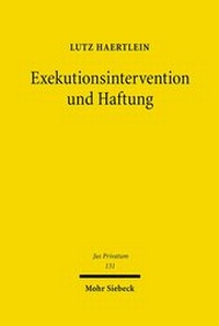 Abbildung von: Exekutionsintervention und Haftung - Mohr Siebeck
