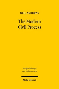 Abbildung von: The Modern Civil Process - Mohr Siebeck