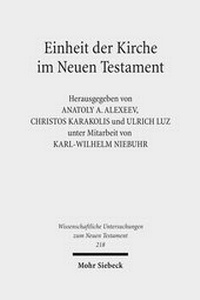 Abbildung von: Einheit der Kirche im Neuen Testament - Mohr Siebeck