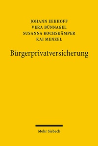 Abbildung von: Bürgerprivatversicherung - Mohr Siebeck
