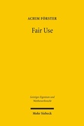 Cover: Fair Use - Mohr Siebeck