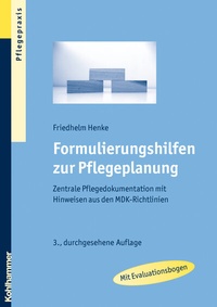 Abbildung von: Formulierungshilfen zur Pflegeplanung - Kohlhammer