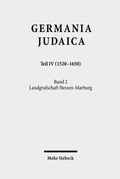 Cover: Germania Judaica - Mohr Siebeck