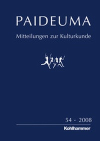 Enlarge image Cover: Paideuma / PAIDEUMA 54/2008 - Kohlhammer