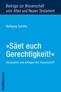 Cover: "S&auml;et euch Gerechtigkeit!" - Kohlhammer