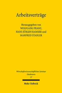 Enlarge image Cover: Arbeitsverträge - Mohr Siebeck