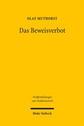 Cover: Das Beweisverbot - Mohr Siebeck