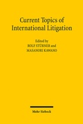 Abbildung von: Current Topics of International Litigation - Mohr Siebeck