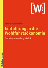 Abbildung von: Einführung in die Wohlfahrtsökonomie - Kohlhammer