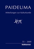 Cover: Paideuma / PAIDEUMA 55/2009 - Kohlhammer