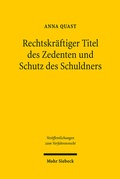 Abbildung von: Rechtskräftiger Titel des Zedenten und Schutz des Schuldners - Mohr Siebeck