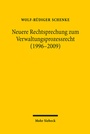 Cover: Neuere Rechtsprechung zum Verwaltungsprozessrecht (1996-2009) - Mohr Siebeck