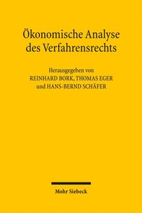 Abbildung von: Ökonomische Analyse des Verfahrensrechts - Mohr Siebeck