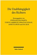Abbildung von: Die Unabhängigkeit des Richters - Mohr Siebeck