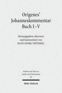 Abbildung von: Origenes' Johanneskommentar Buch I-V - Mohr Siebeck