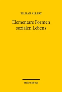 Enlarge image Cover: Elementare Formen sozialen Lebens - Mohr Siebeck