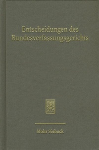 Abbildung von: Entscheidungen des Bundesverfassungsgerichts (BVerfGE) - Mohr Siebeck