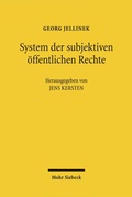 Cover: System der subjektiven &ouml;ffentlichen Rechte - Mohr Siebeck