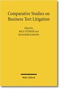 Cover: Comparative Studies on Business Tort Litigation - Mohr Siebeck