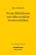 Cover: Private Milit&auml;rfirmen und v&ouml;lkerrechtliche Verantwortlichkeit - Mohr Siebeck