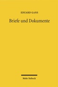 Cover: Briefe und Dokumente - Mohr Siebeck