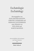 Abbildung von: Eschatologie - Eschatology - Mohr Siebeck
