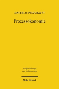 Abbildung von: Prozessökonomie - Mohr Siebeck