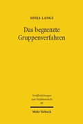 Abbildung von: Das begrenzte Gruppenverfahren - Mohr Siebeck