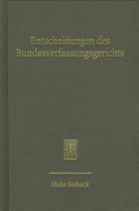 Abbildung von: Entscheidungen des Bundesverfassungsgerichts (BVerfGE) - Mohr Siebeck