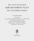 Cover: Die evangelischen Kirchenordnungen des XVI. Jahrhunderts - Mohr Siebeck