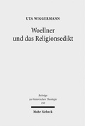 Cover: Woellner und das Religionsedikt - Mohr Siebeck