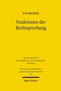 Cover: Funktionen der Rechtsprechung - Mohr Siebeck