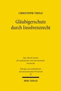 Bild: Gl&auml;ubigerschutz durch Insolvenzrecht - Mohr Siebeck
