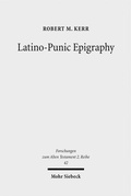 Cover: Latino-Punic Epigraphy - Mohr Siebeck