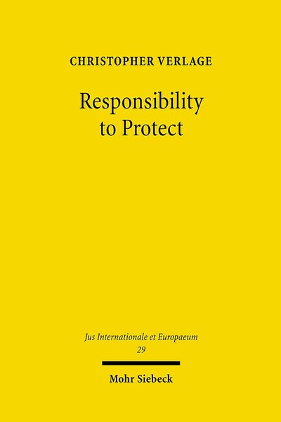 Abbildung von: Responsibility to Protect - Mohr Siebeck