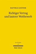 Bild: Richtiger Vertrag und lauterer Wettbewerb - Mohr Siebeck