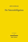 Bild: Die Naturalobligation - Mohr Siebeck