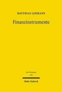 Abbildung von: Finanzinstrumente - Mohr Siebeck