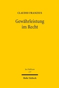 Cover: Gew&auml;hrleistung im Recht - Mohr Siebeck