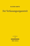 Cover: Der Verfassungsorganstreit - Mohr Siebeck