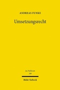 Cover: Umsetzungsrecht - Mohr Siebeck