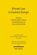 Cover: Private Law in Eastern Europe - Mohr Siebeck