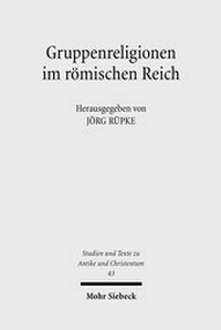 Abbildung von: Gruppenreligionen im roemischen Reich - Mohr Siebeck